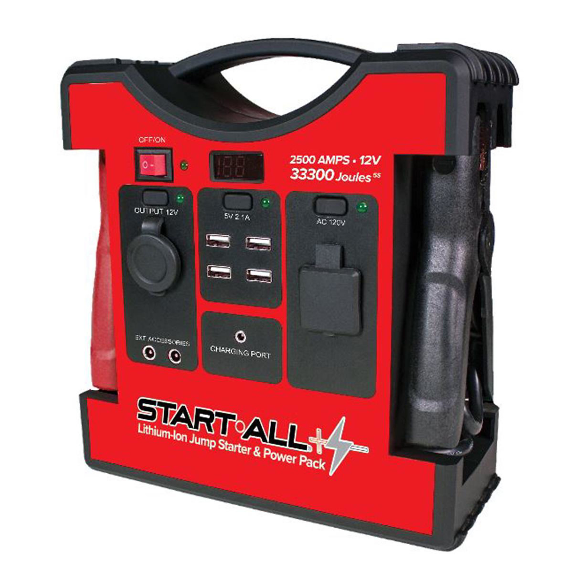 Goodall Manufacturing Start-All Jump Starter — 2500A, 33300 Joules 5S, 12V, Lithium-Ion, Model# GDLJP-12-2500T